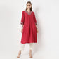 Flare Fit Embroidered Kurta