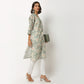 Buy Women Straight Fit Printed Three-Fourth Sleeve Kurta  - Style Union