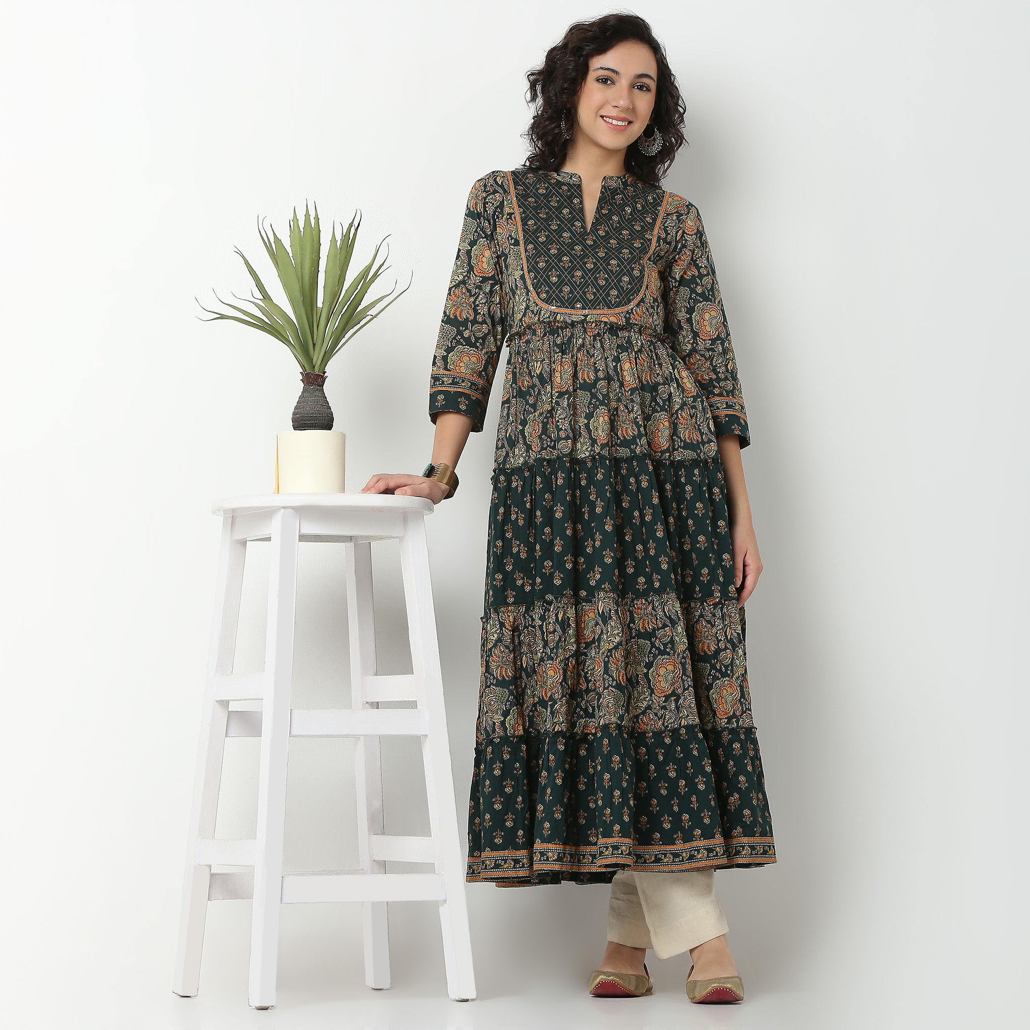 Printed Cotton Fabric Kurta