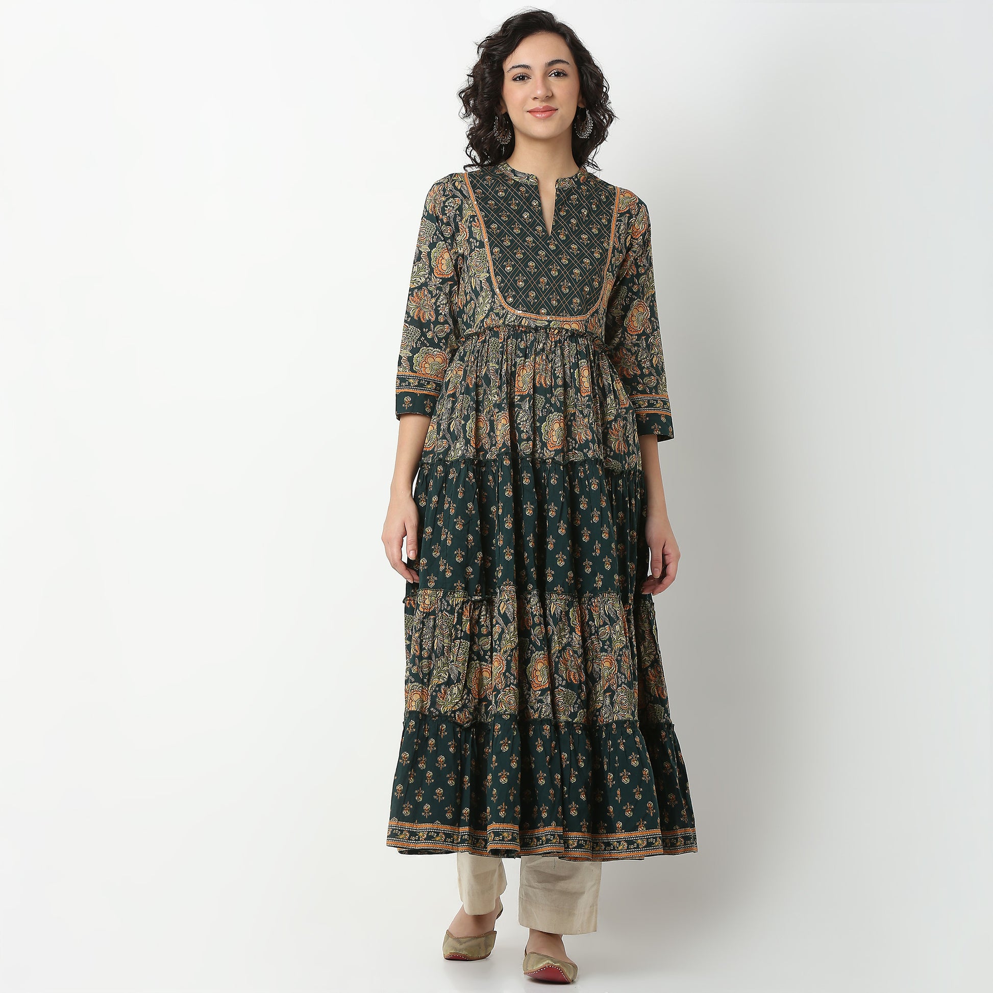 Printed Cotton Fabric Kurta