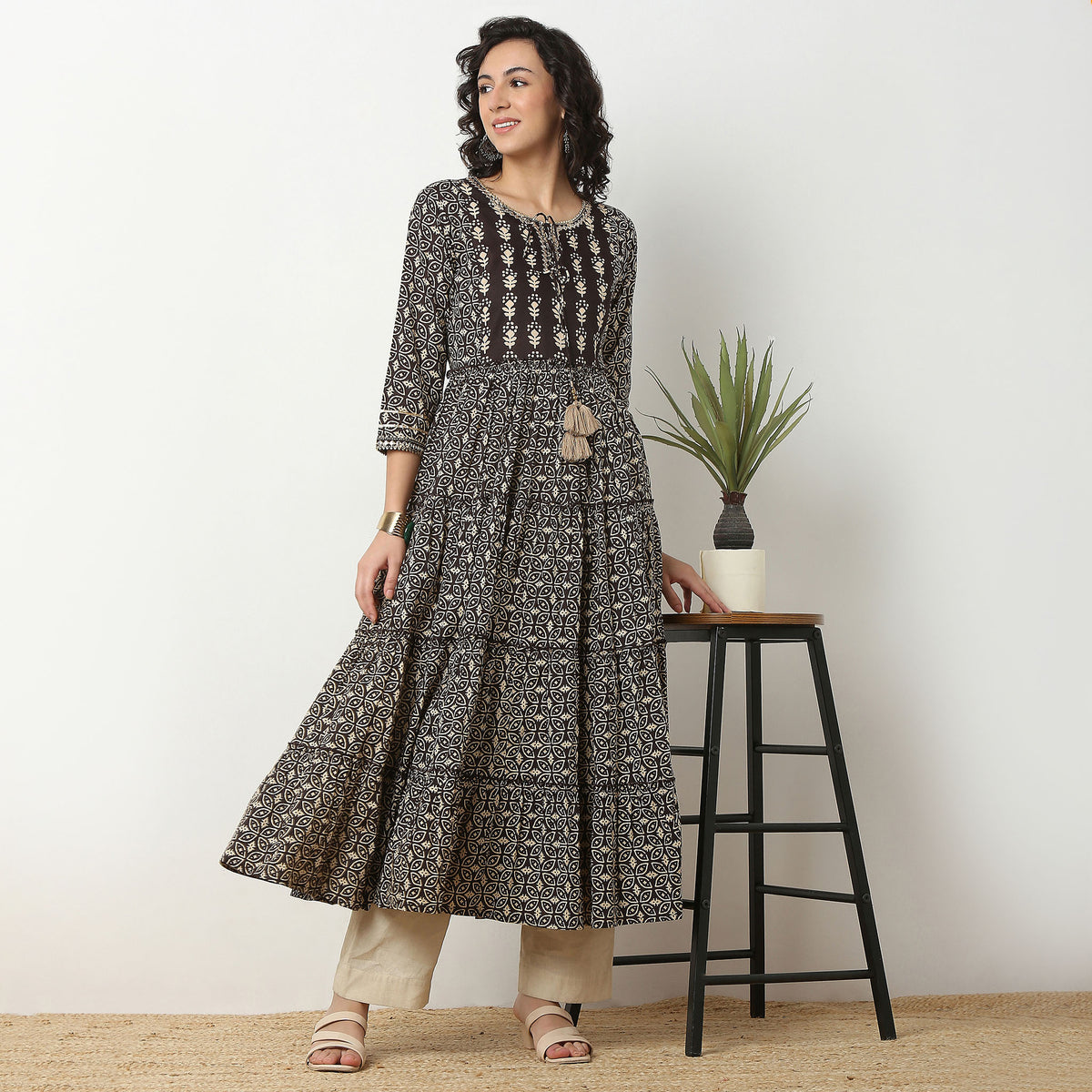 Printed Cotton Fabric Kurta