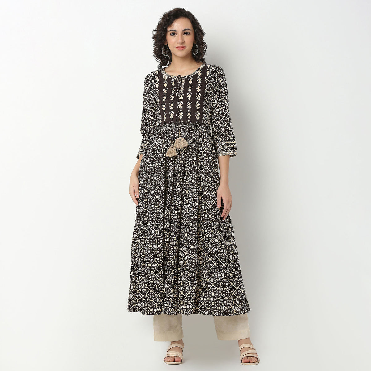 Printed Cotton Fabric Kurta
