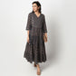 Buy Women Flare Fit Printed Three-Fourth Sleeve Kurta  - Style Union