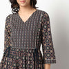 Buy Women Flare Fit Printed Three-Fourth Sleeve Kurta  - Style Union
