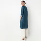 Buy Women Straight Fit Embroidered Three-Fourth Sleeve Kurta  - Style Union