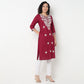 Embroidered Straight Kurta