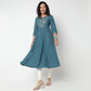 Embroidered Yoke Kurta