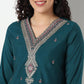 Buy Women Straight Fit Embellished Three-Fourth Sleeve Kurta  - Style Union