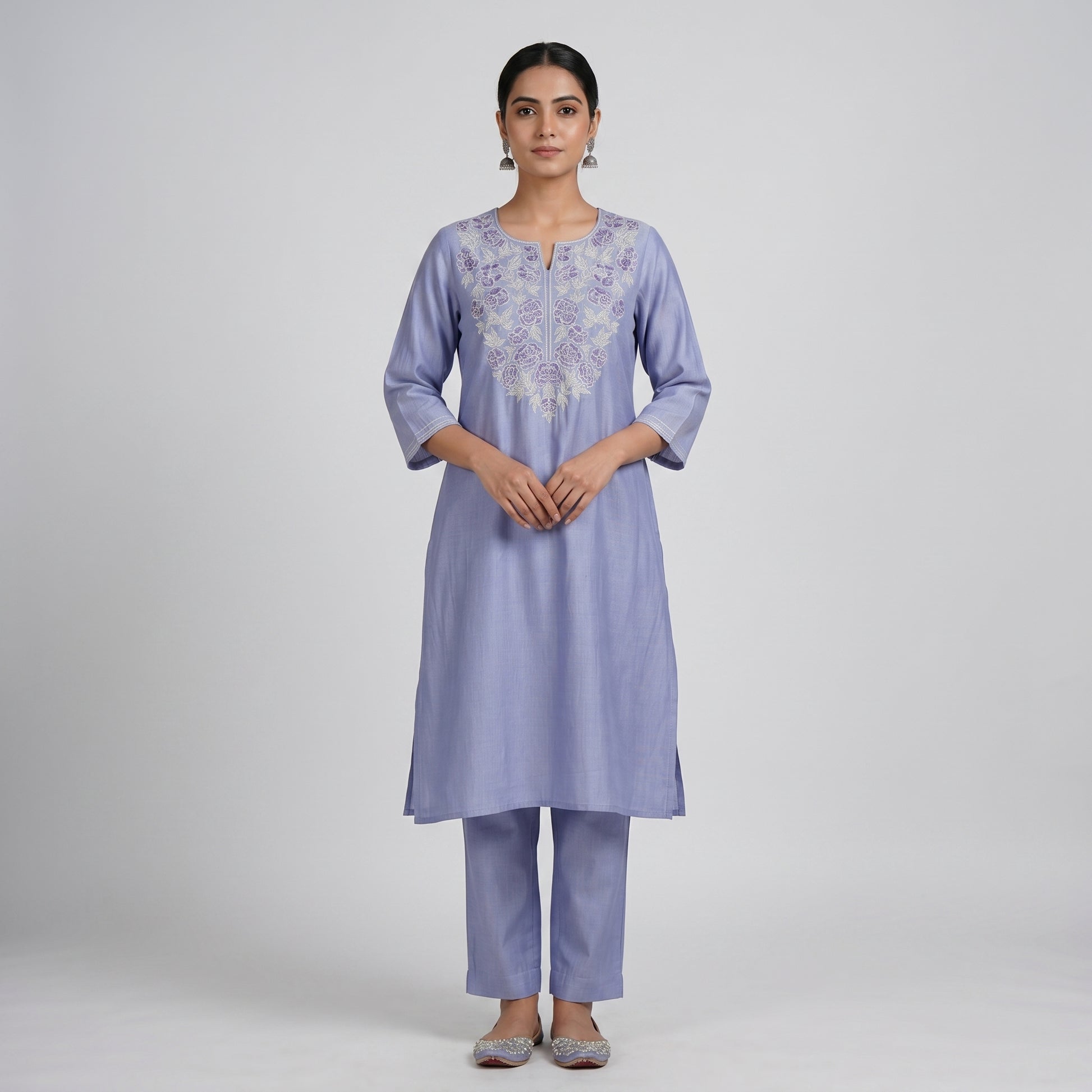 Embroidered Straight Kurta