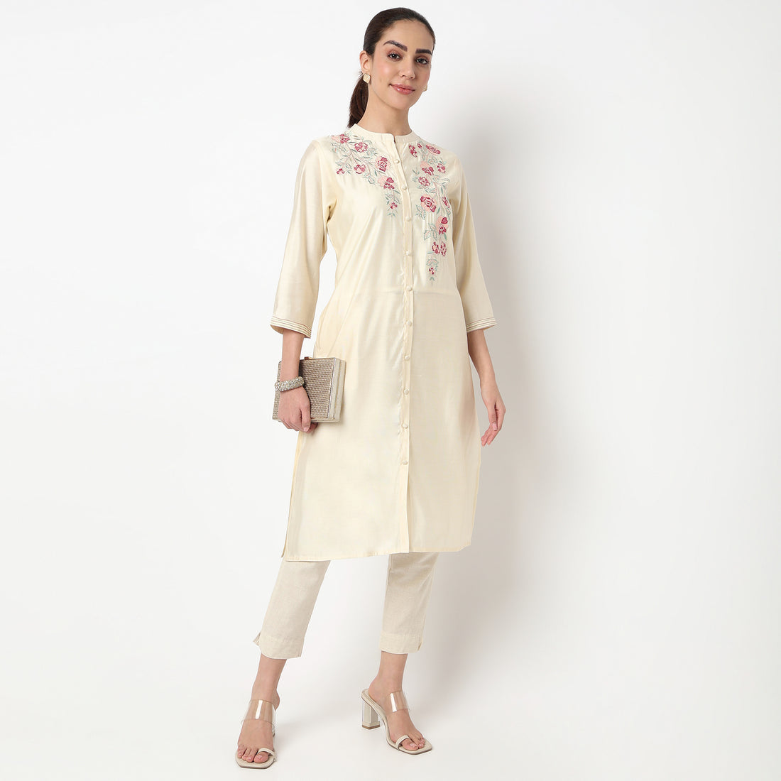 Embroidered Straight Kurta