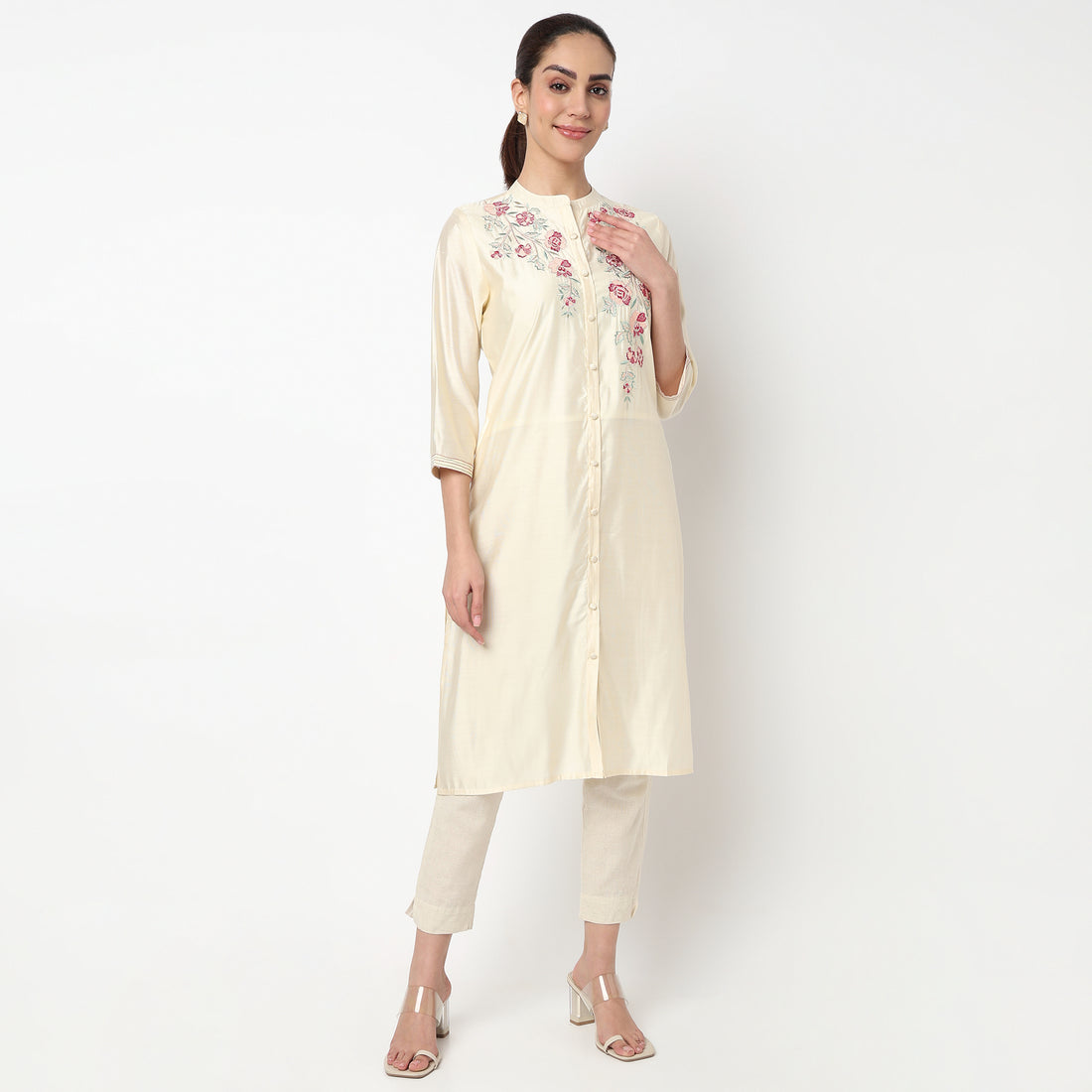 Embroidered Straight Kurta