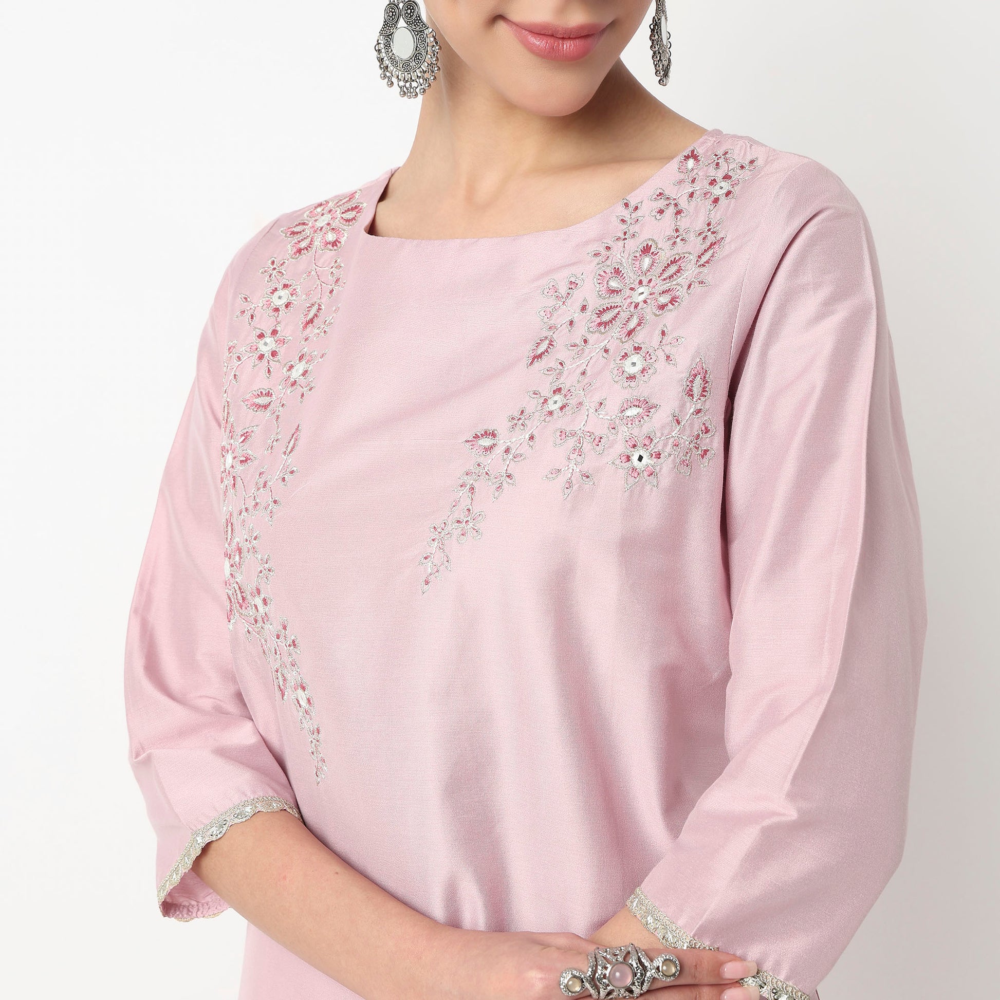 Embroidered Straight Kurta