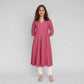 Cotton Printed Three-Fourth Sleeve Kurta