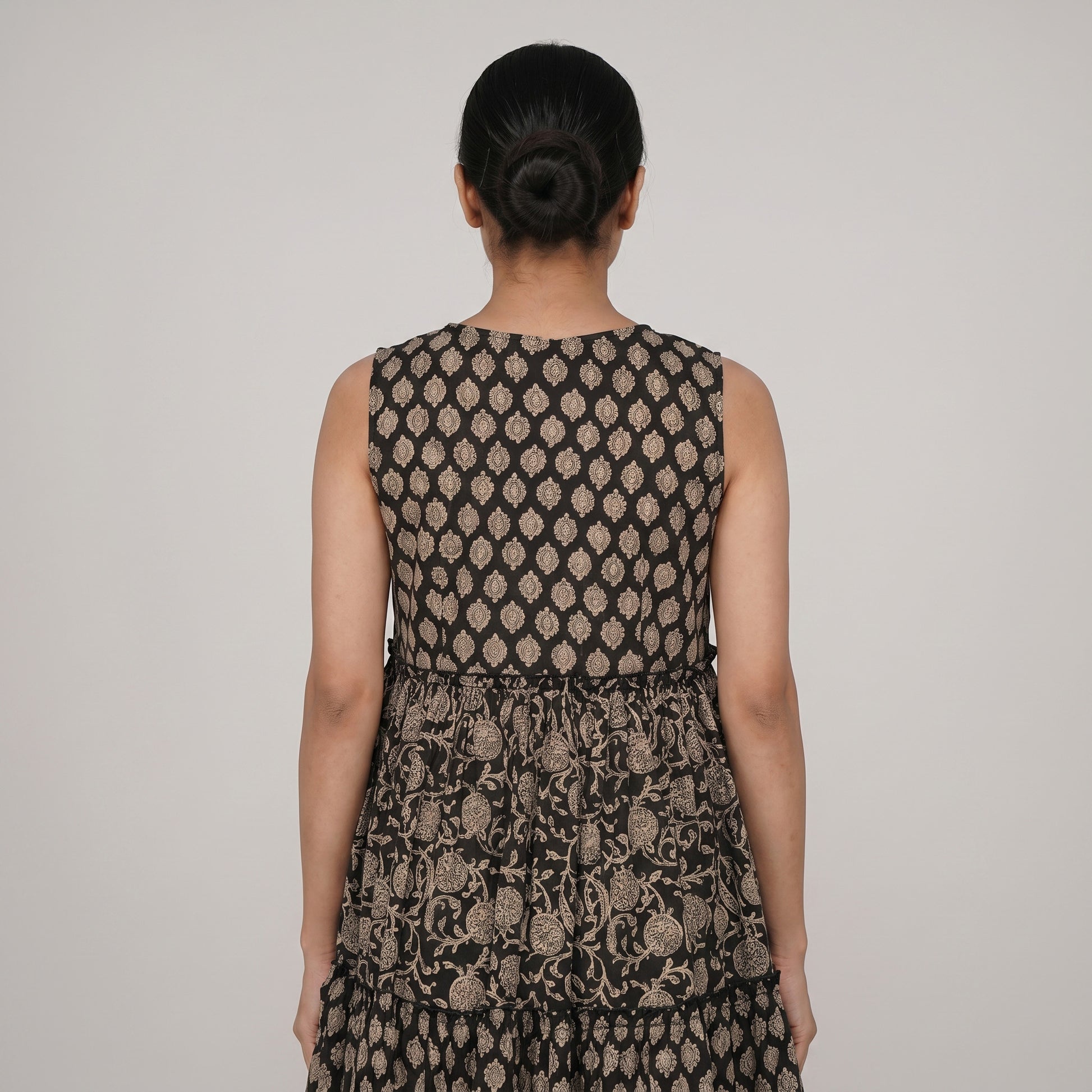 Cotton Printed Tired Kurta