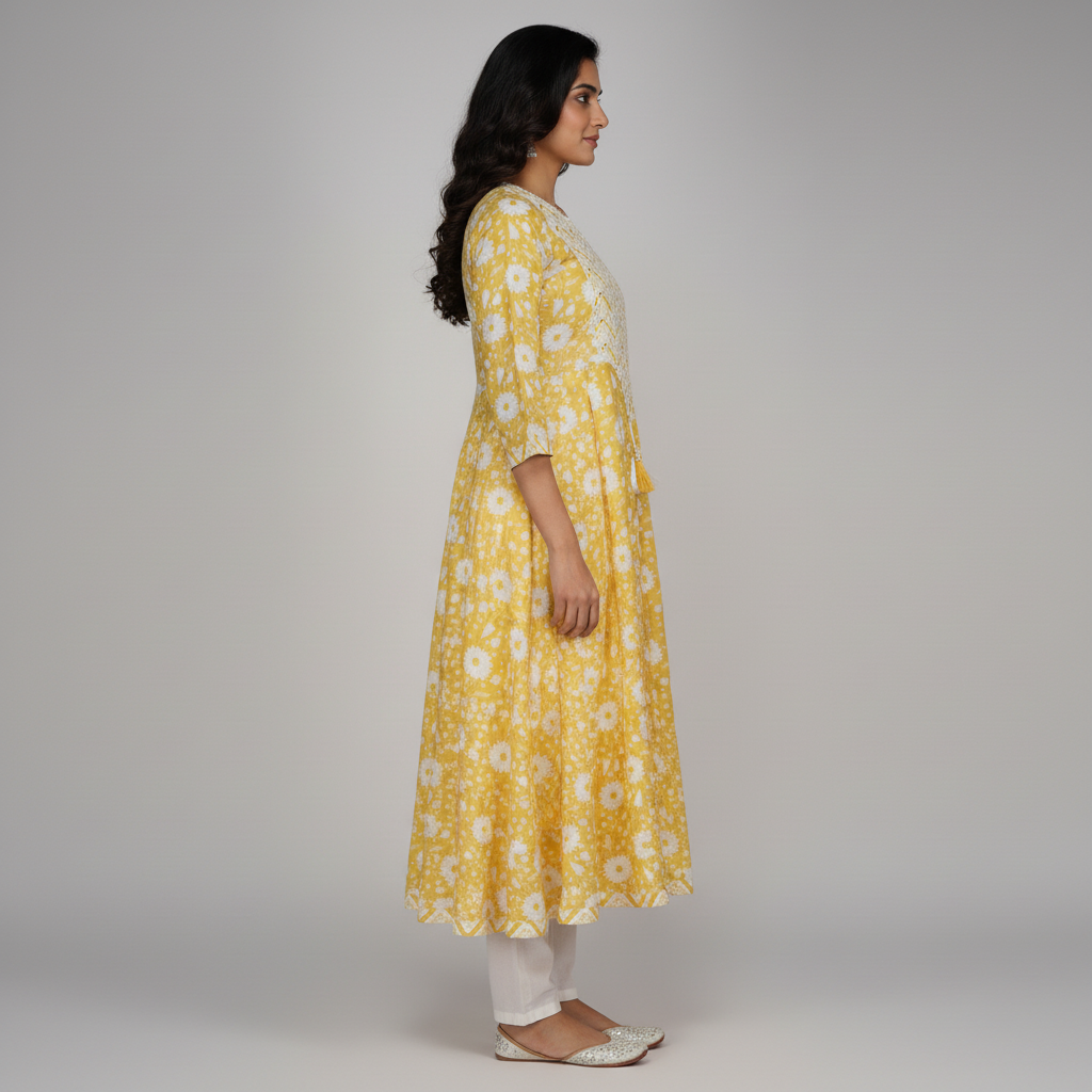 Printed Flared Kurta
