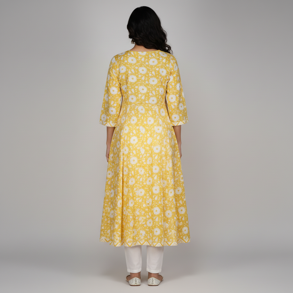 Printed Flared Kurta