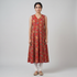Printed V-Neck Kurta