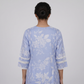 Cotton Printed V-Neck Flared Kurta