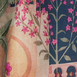 Cotton Printed V-Neck Kurta