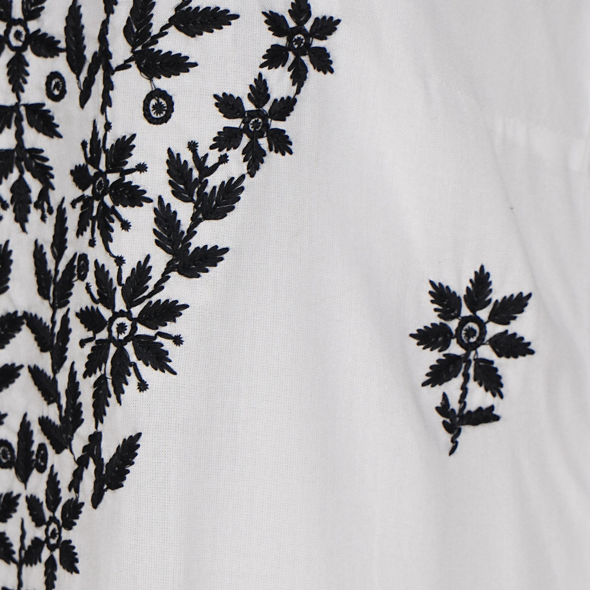 Embroidered Boat Neck Straight Kurta