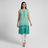 Cotton Striped V-Neck Straight Kurta