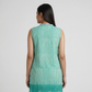 Cotton Striped V-Neck Straight Kurta