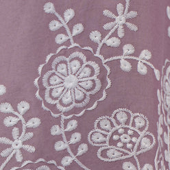 Cotton Embroidered V-Neck Kurta