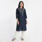 Embroidered Band Neck Kurta