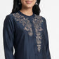 Embroidered Band Neck Kurta
