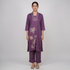 Embroidered V-Neck Straight Kurta