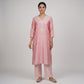 Embroidered V-Neck Straight Kurta