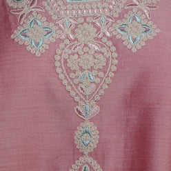 Embroidered V-Neck Straight Kurta