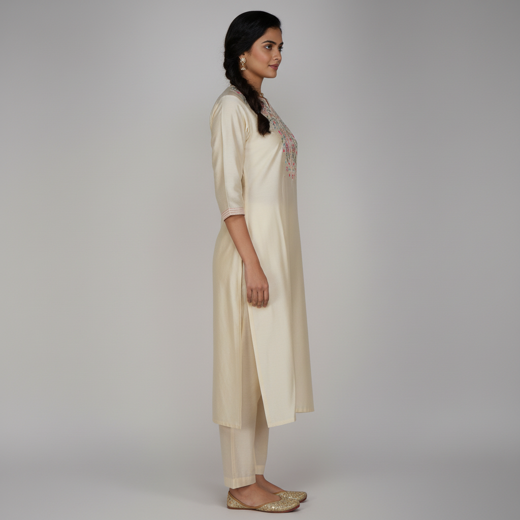 Embroidered Straight Kurta
