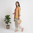 Printed Mandarin Collar Straight Kurta