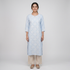 Cotton Embroidered Straight Kurta