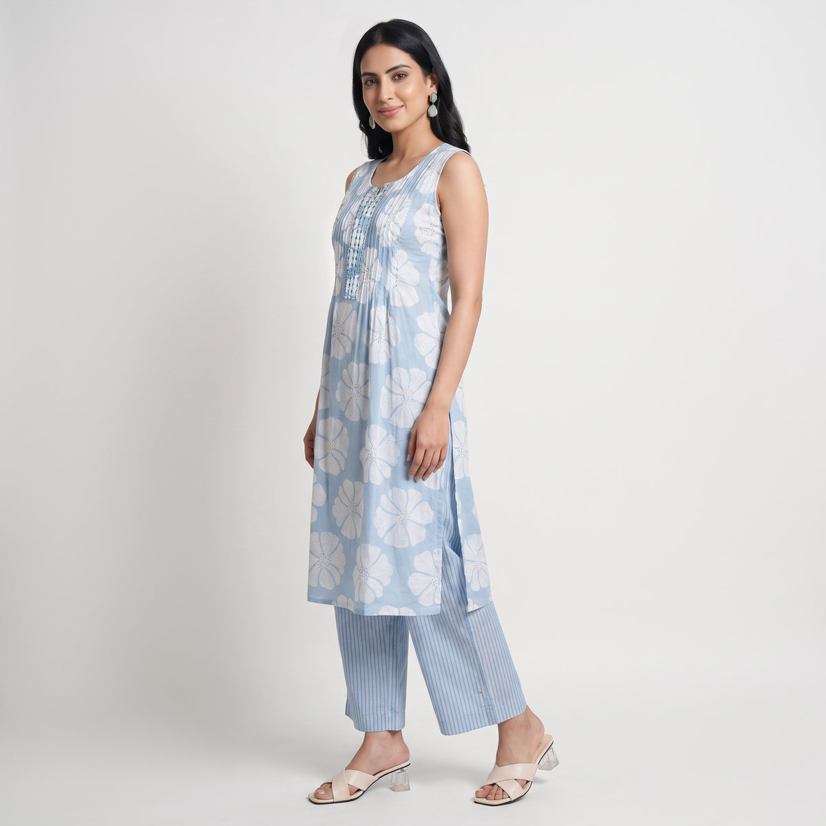 Cotton Printed Flared Kurta
