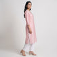 Embroidered V-Neck Straight Kurta