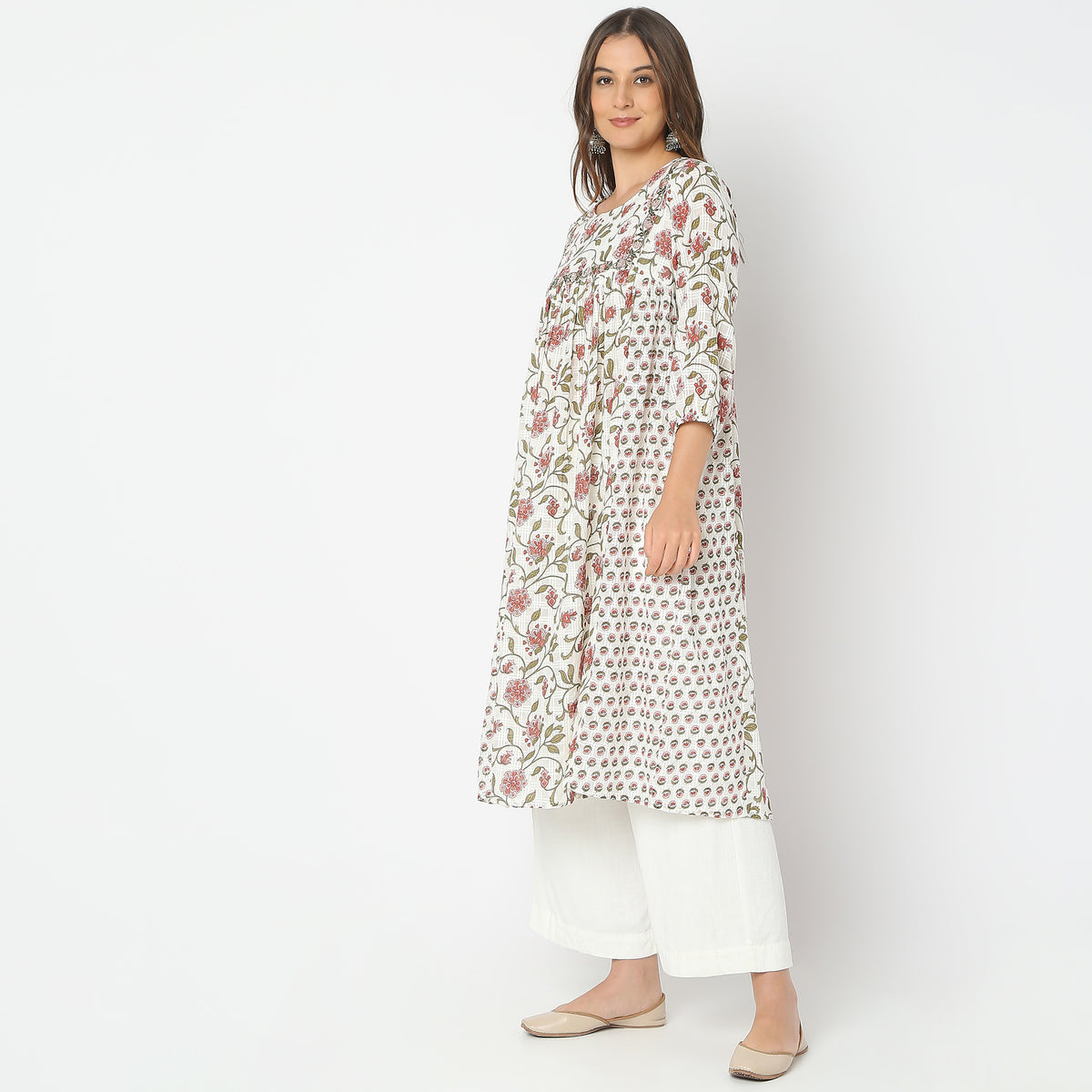 Flare Fit Printed Kurta