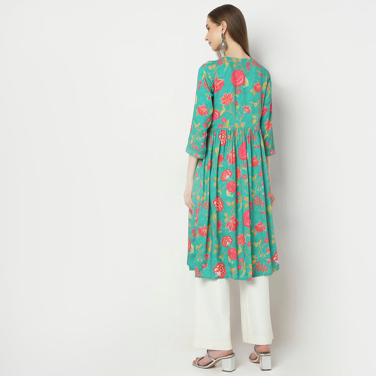 Flare Fit Printed Kurta