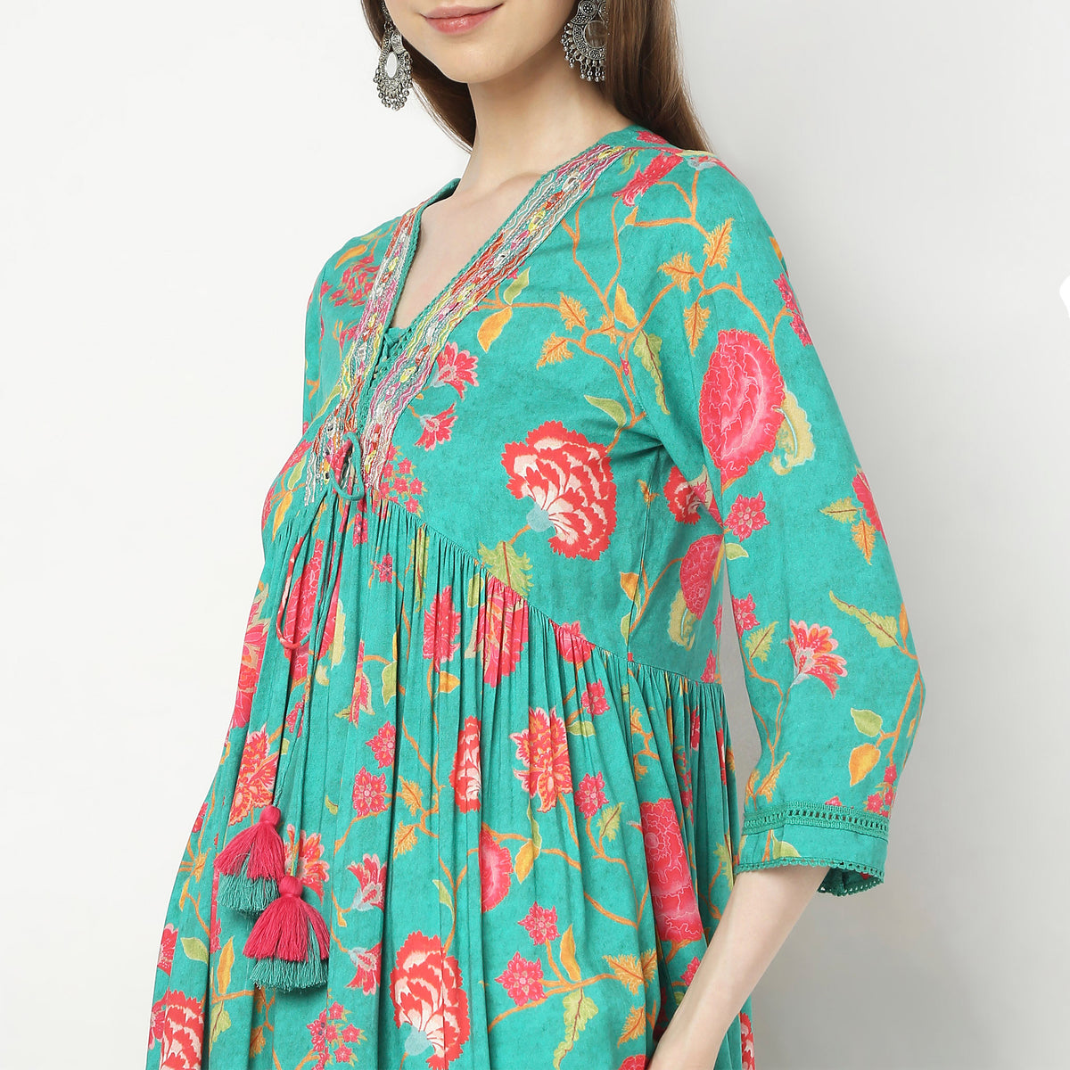 Flare Fit Printed Kurta