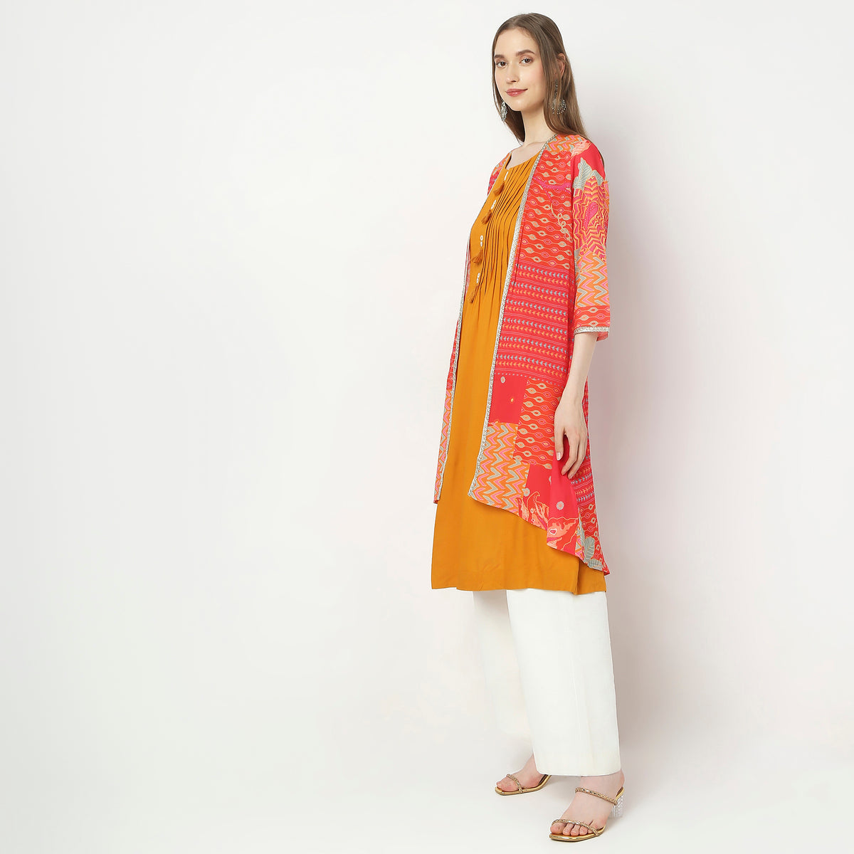 Flare Fit Printed Kurta