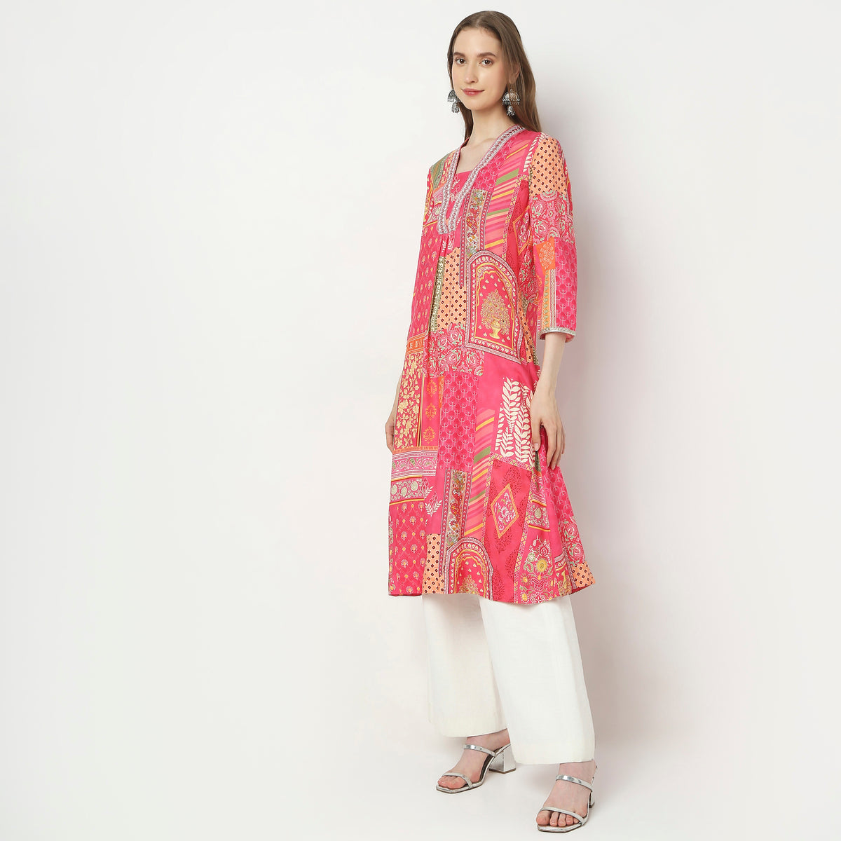 Flare Fit Printed Kurta