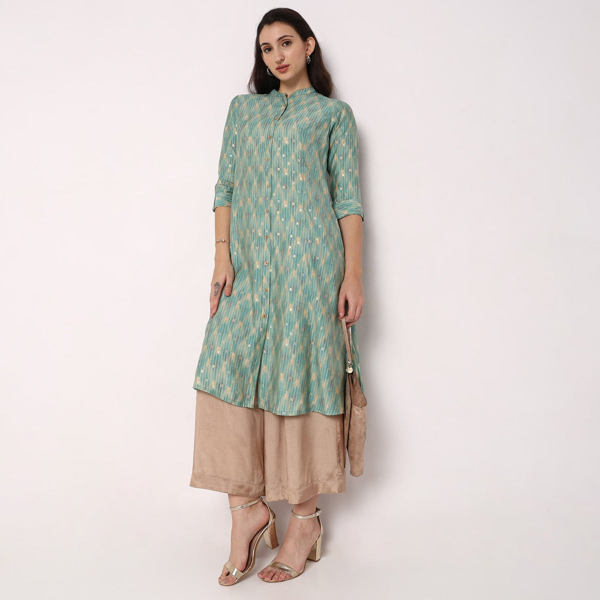 Flare Fit Printed Kurta