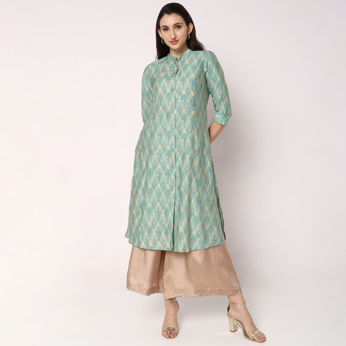 Flare Fit Printed Kurta