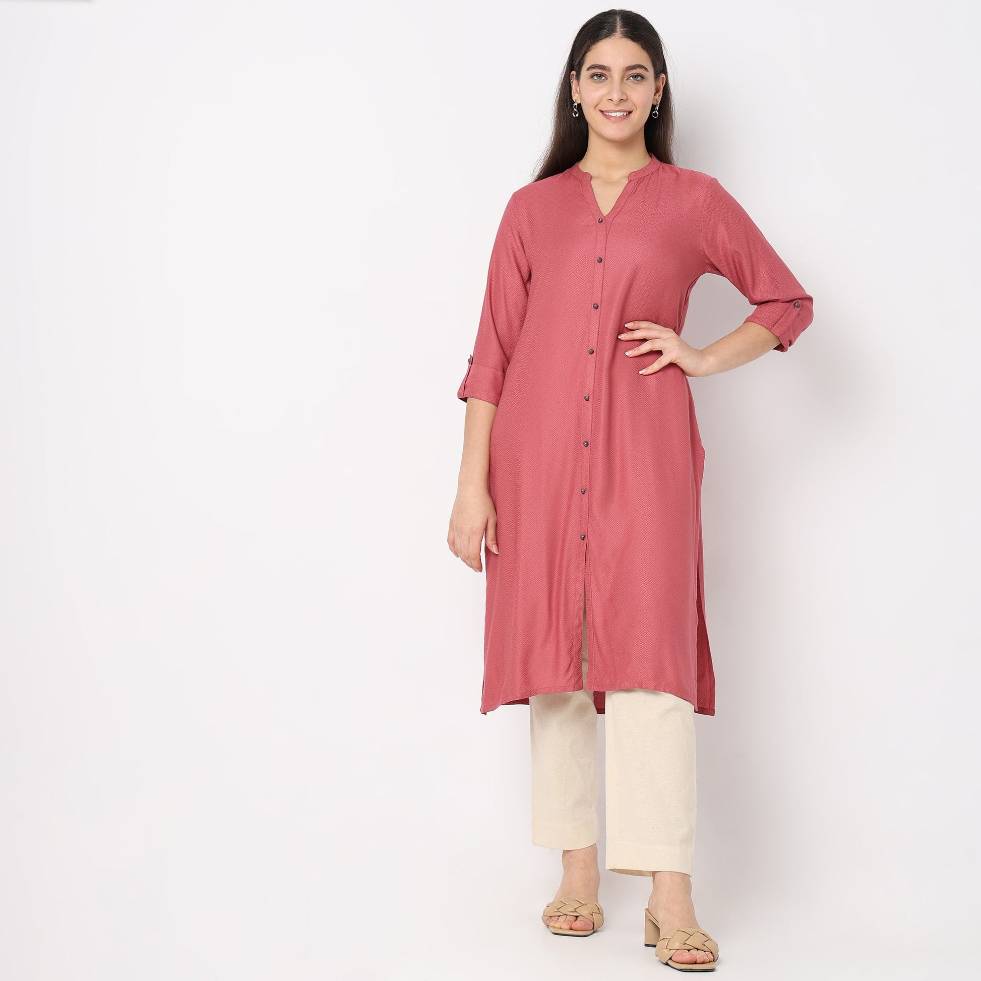 Flare Fit Printed Kurta