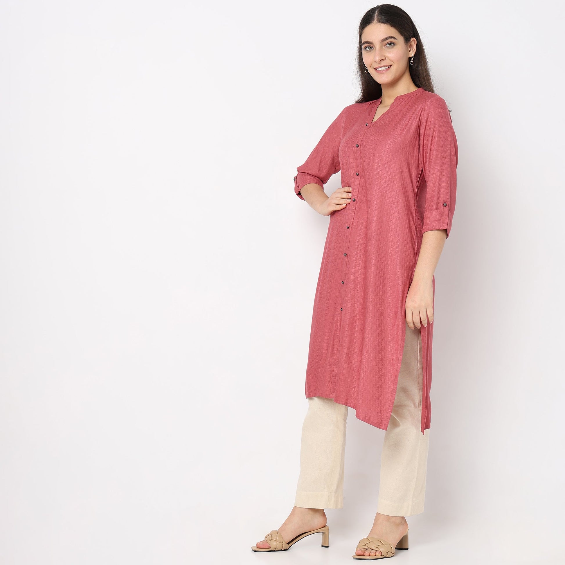 Flare Fit Printed Kurta