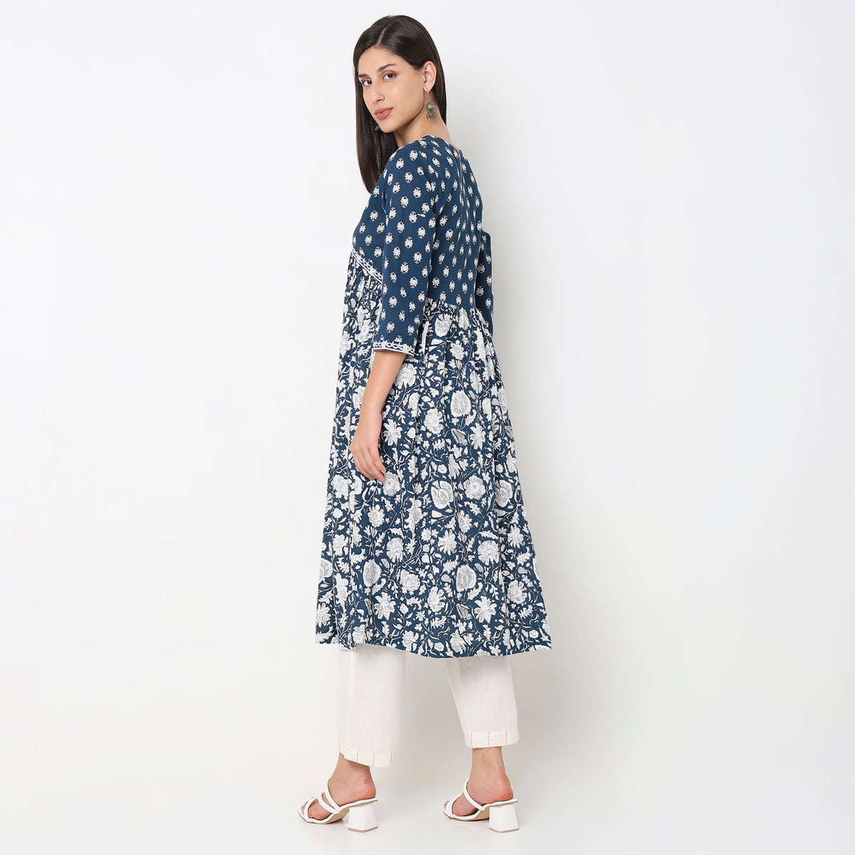 Flare Fit Printed Kurta