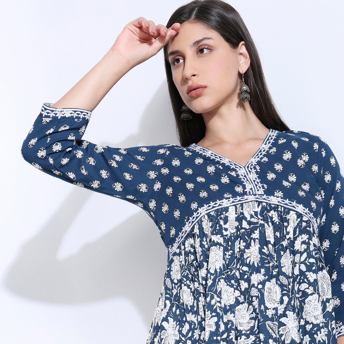 Flare Fit Printed Kurta