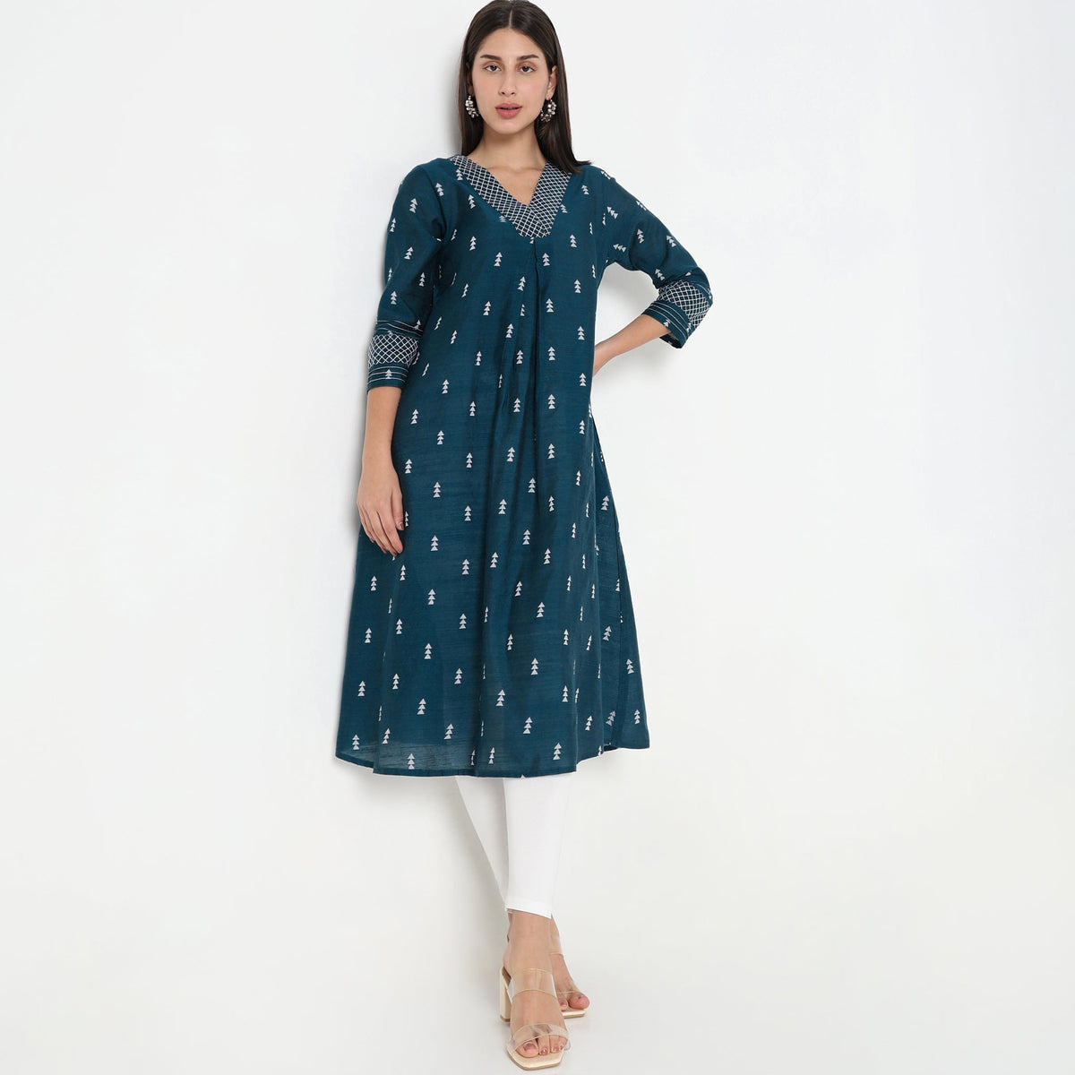 Flare Fit Printed Kurta