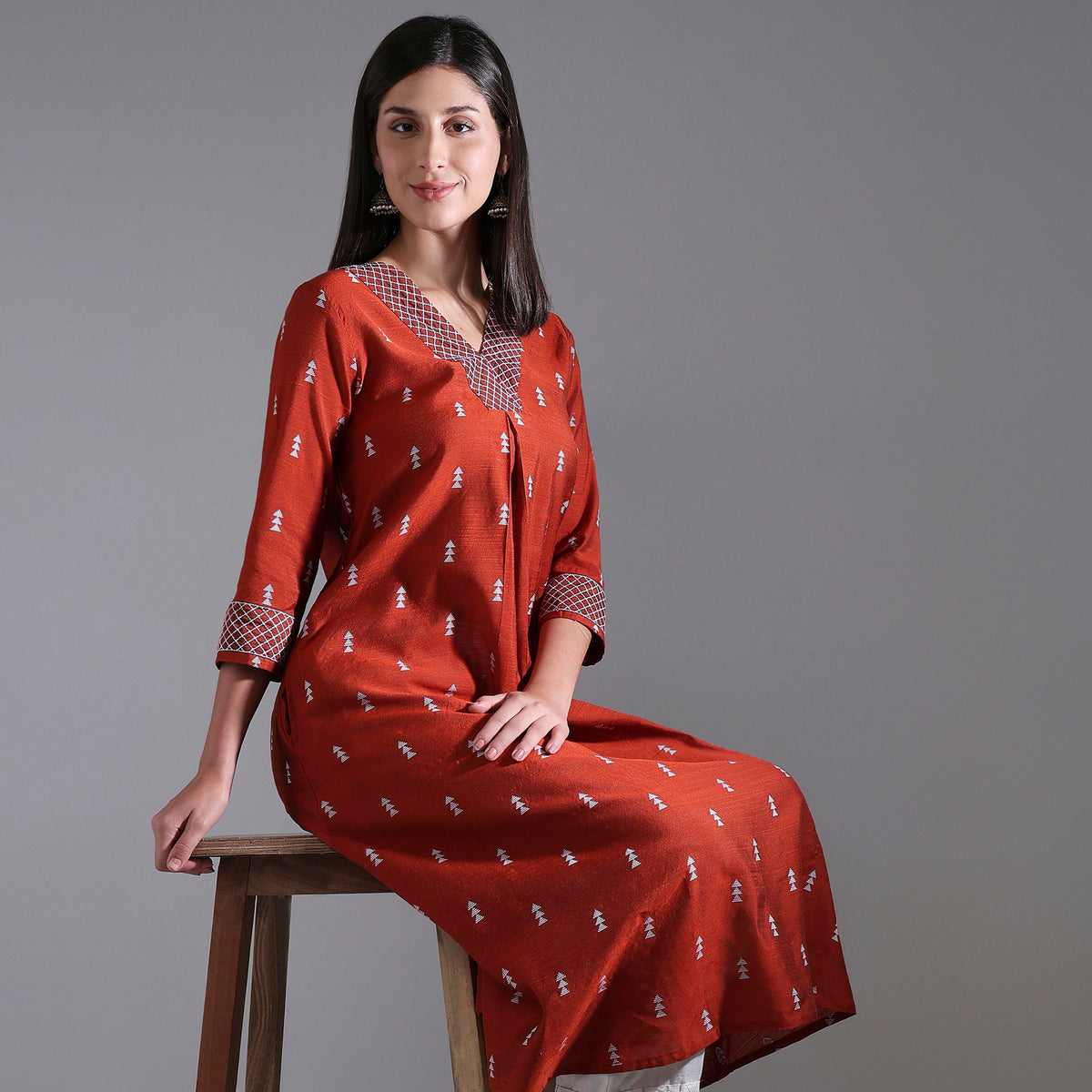 Flare Fit Printed Kurta